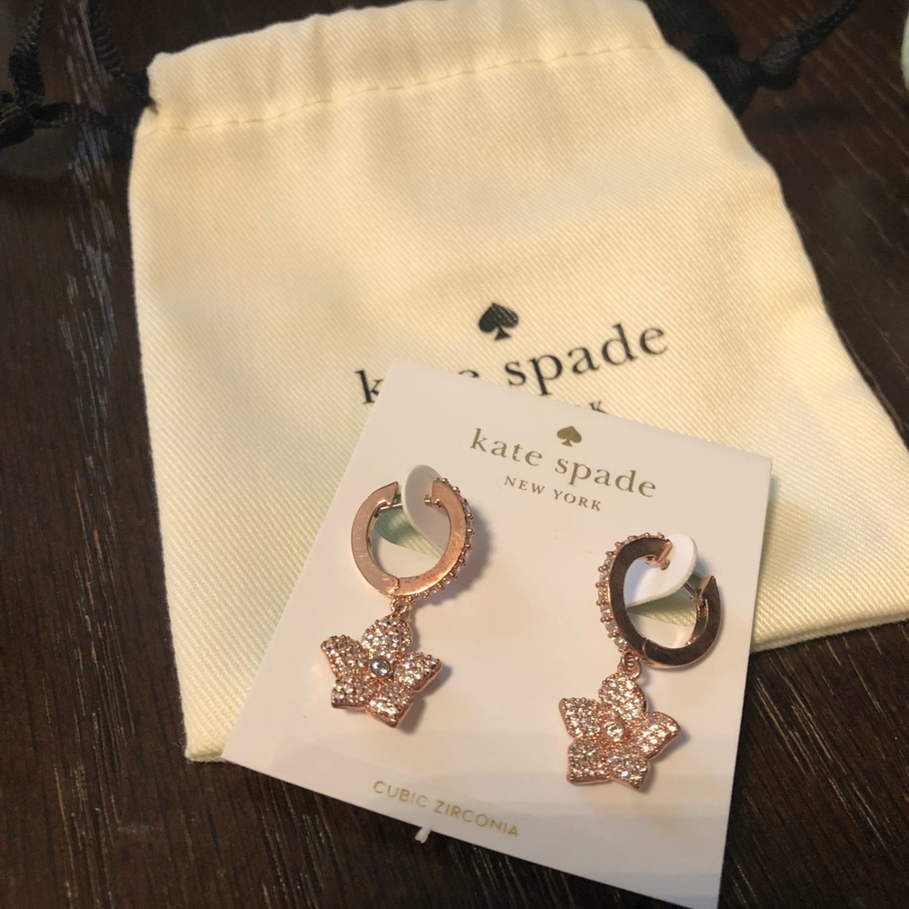 KATE SPADE ROSE GOLD FLOWER EARRING